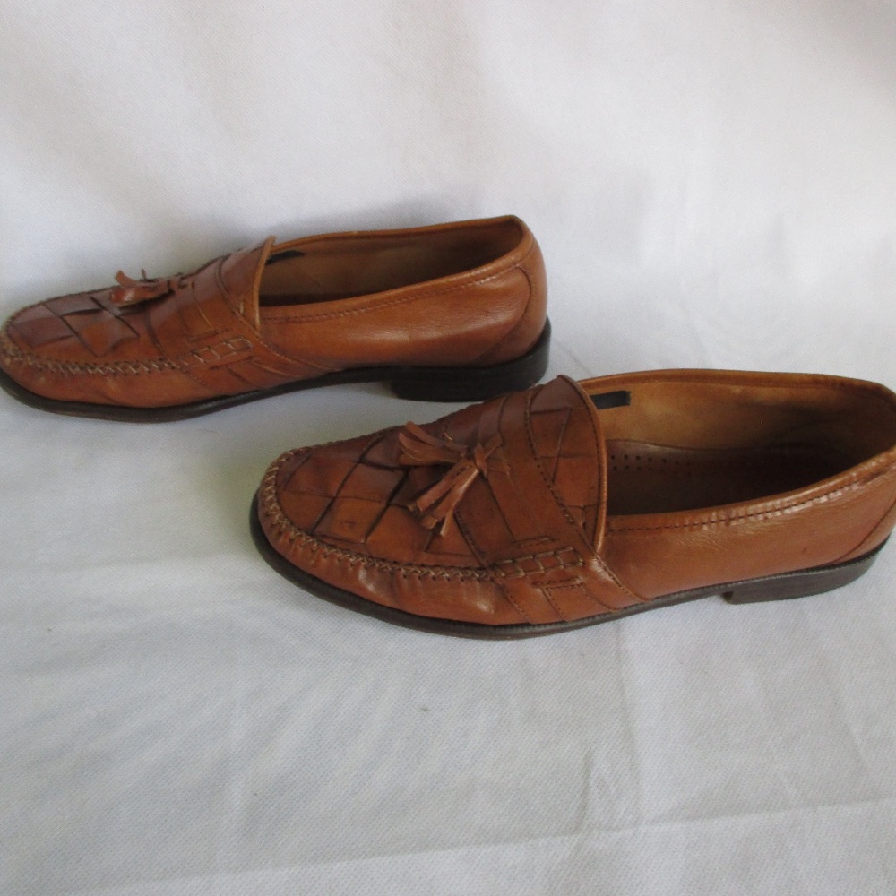 ALFANI men's leather slip-on dress loafers - sz 10